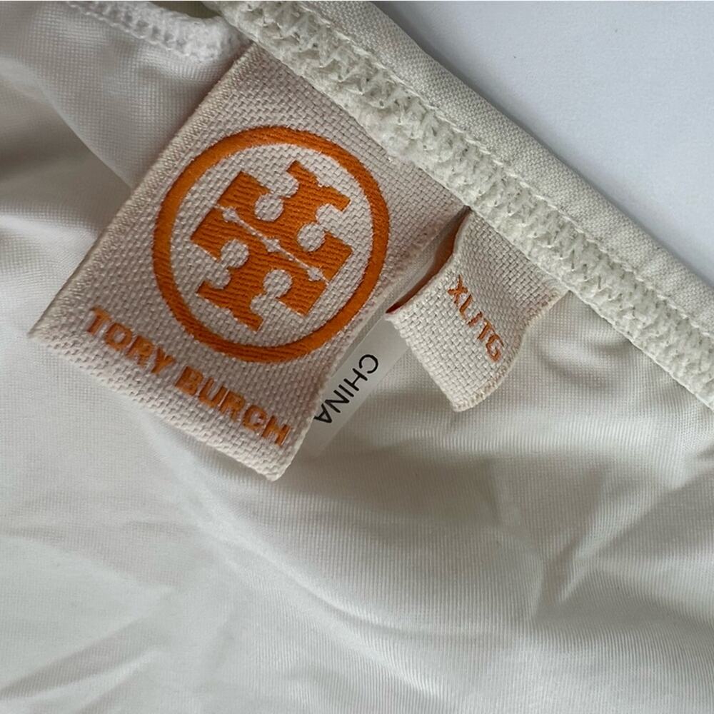 Tory Burch Miller Halter Bikini Top Ivory Sz XL - Picture 5 of 6